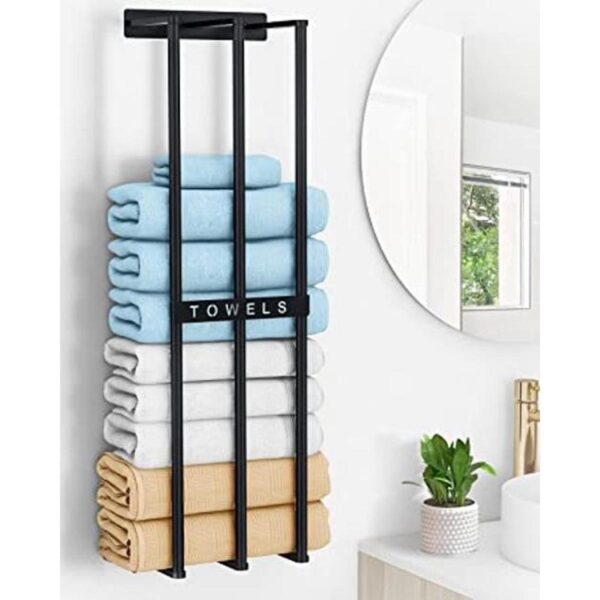 Bethom Toallero de pared para toallas enrolladas_1