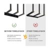 Bethom Toallero de pared para toallas enrolladas_3