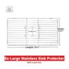 Better Houseware Rejilla protectora de fregadero extra