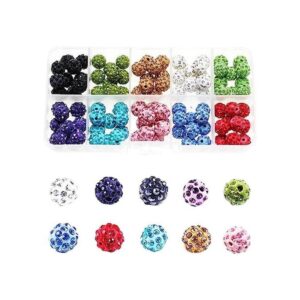 BetterJonny Juego de 100 cuentas de arcilla con diamantes