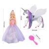 Bettina Muñeca de unicornio y princesa que cambia de_5