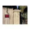 Beware of Dog Sign Meta 14 x 10 pulgadas de aluminio libre_3