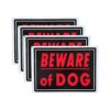 Beware of Dog Sign Meta 14 x 10 pulgadas de aluminio libre_1