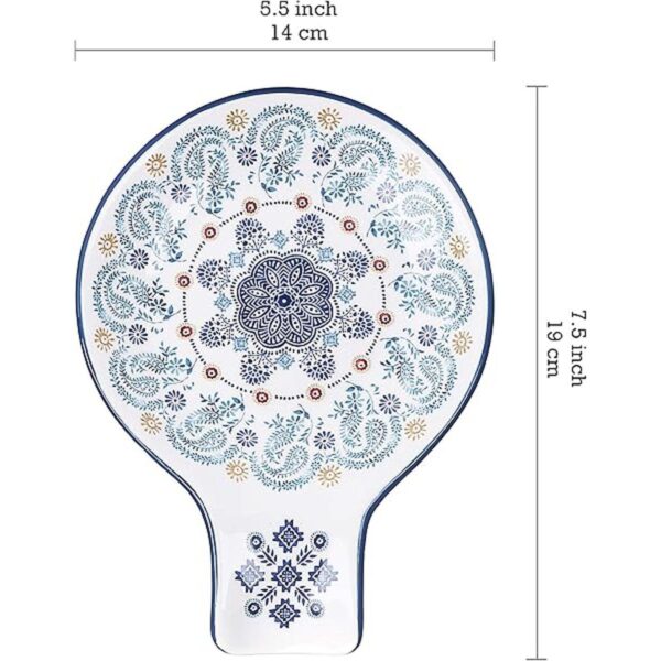 Bico Blue Talavera Ceramic Spoon Rest House Warming Gift