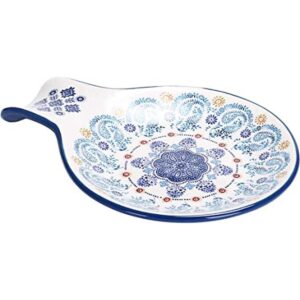 Bico Blue Talavera Ceramic Spoon Rest House Warming Gift