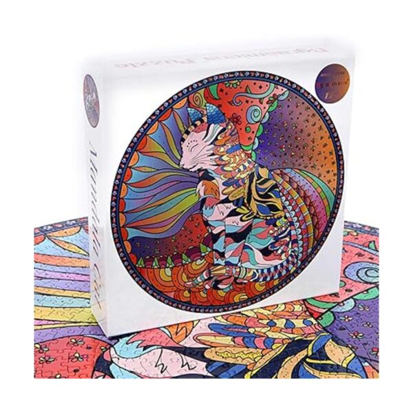 Bgraamiens Rompecabezas con diseño de mandala gato 1000