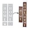 Bienvenido a Our Home Sweet Home Plantilla vertical para