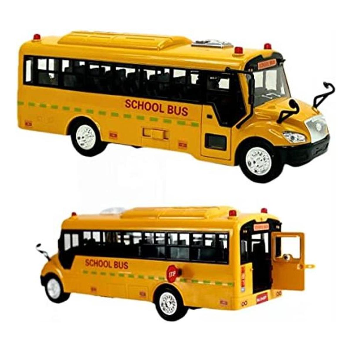 Big Daddy Enorme autobús escolar amarillo con luces y