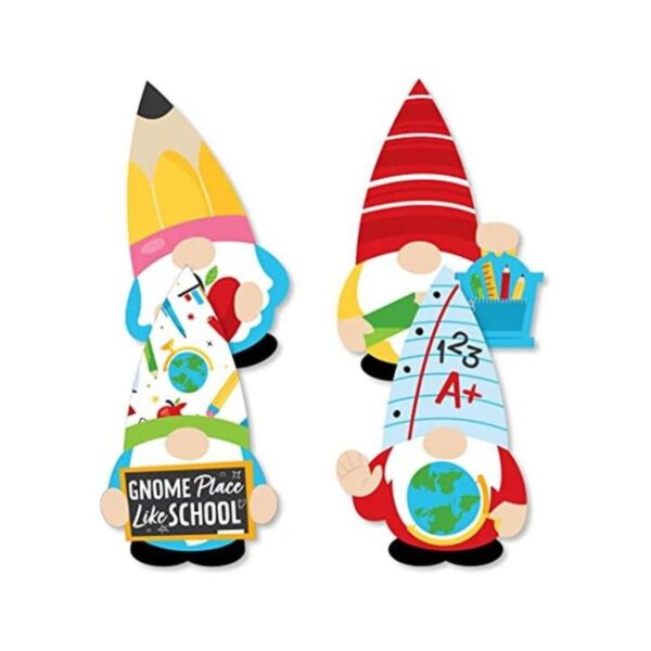 Big Dot of Happiness Juego de 20 gnomos escolares_1
