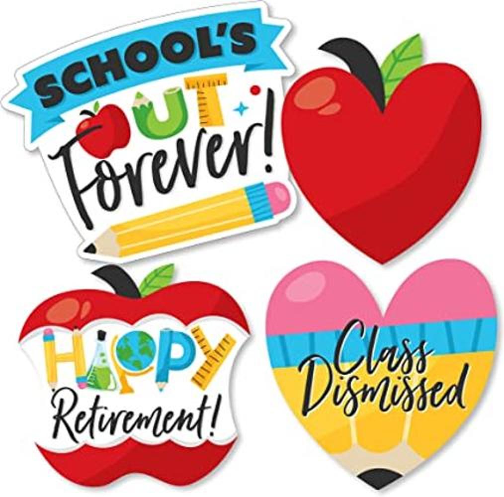 Big Dot of Happiness Maacher Retirement Lápiz Apple