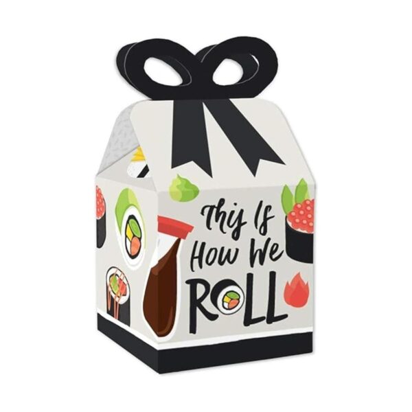 Big Dot of Happiness Lets Roll Sushi Cajas de regalo
