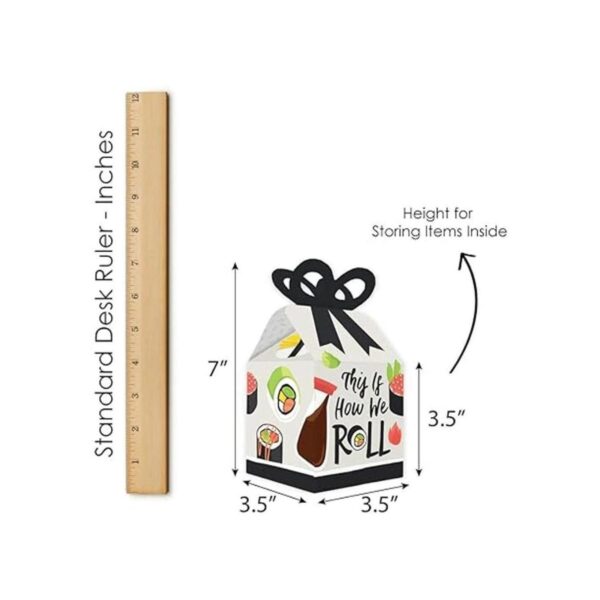 Big Dot of Happiness Lets Roll Sushi Cajas de regalo