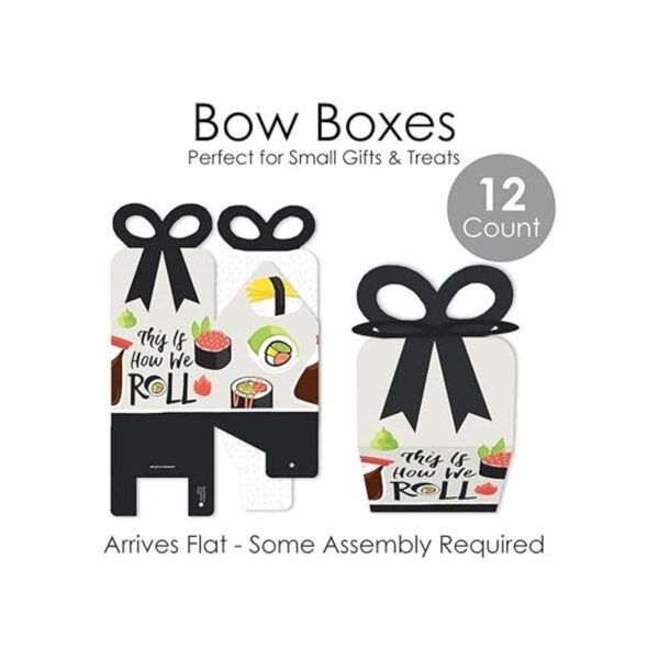 Big Dot of Happiness Lets Roll Sushi Cajas de regalo