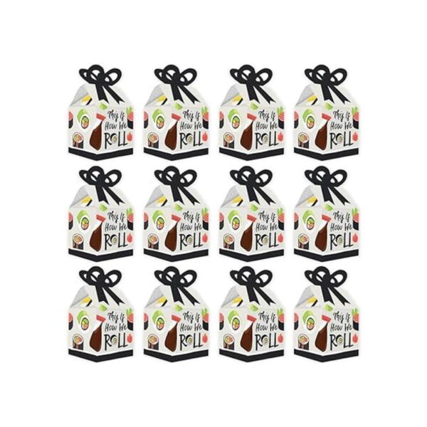 Big Dot of Happiness Lets Roll Sushi Cajas de regalo