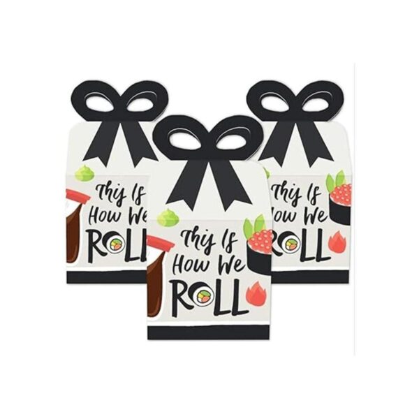 Big Dot of Happiness Lets Roll Sushi Cajas de regalo