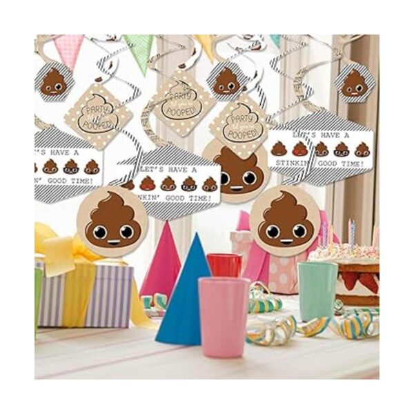 Big Dot of Happiness Party Til Youre Pooped Decoración_2