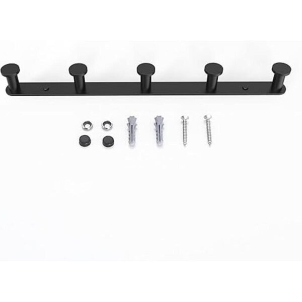 BigBig Home Perchero negro para toallas de baño perchero_5