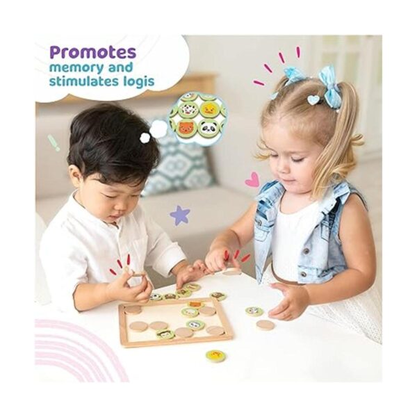 Bimi Boo Juegos de memoria de madera para niños de 3 años_4