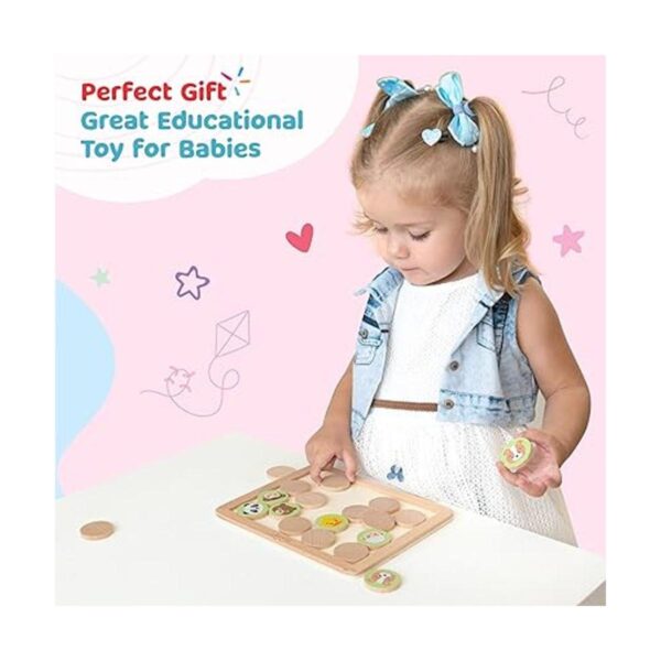Bimi Boo Juegos de memoria de madera para niños de 3 años_5