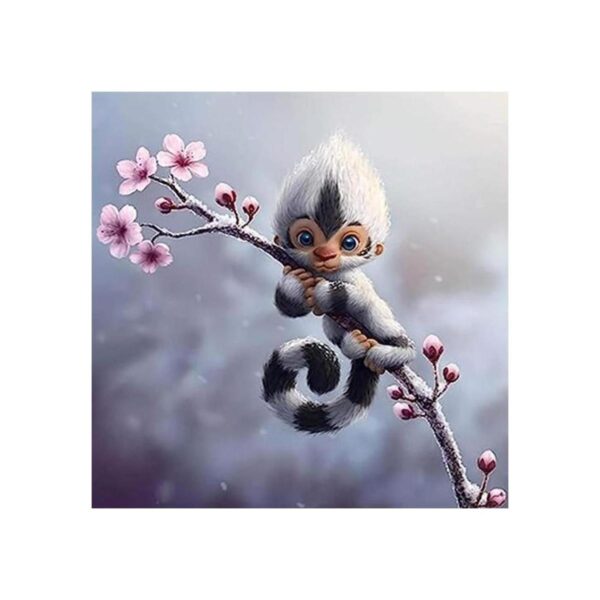 Bimkole 5D Diamond Painting Monkey Flower by Number Kits