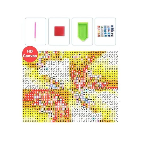Bimkole 5D Diamond Painting Monkey Flower by Number Kits
