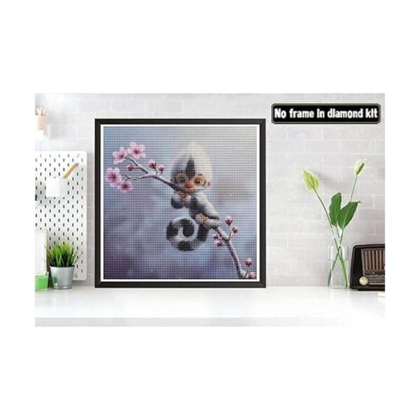 Bimkole 5D Diamond Painting Monkey Flower by Number Kits