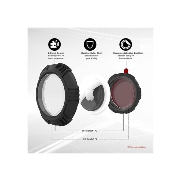 Bingcok for AirTag Case 4 Pack TPUPC Rugged_2