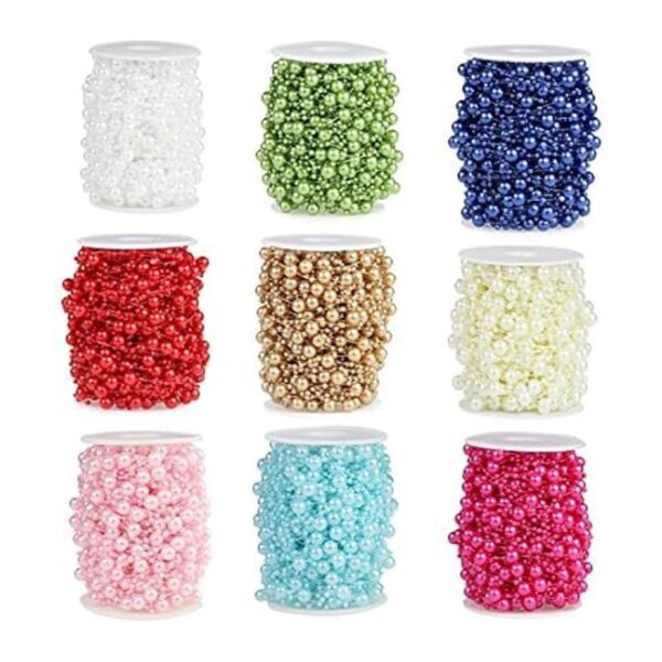 Bingcute Línea de pesca de 100 pies perlas artificiales_4