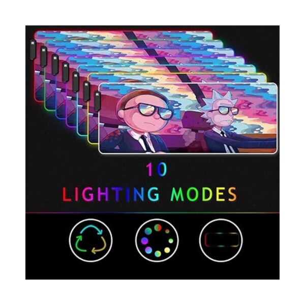 Bimormat Alfombrilla de mouse RGB con luz LED para juegos_6