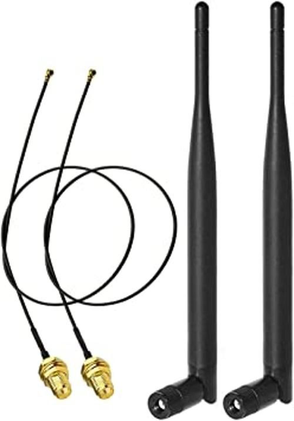 Bingfu Dual Band WiFi 2.4GHz 5GHz 5.8GHz 6dBi RPSMA Antena