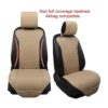 Black Panther Protectores de lujo de PU para asiento_2