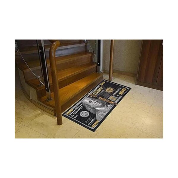 Black Money Rugs Alfombra de 100 dólares para puerta de_3