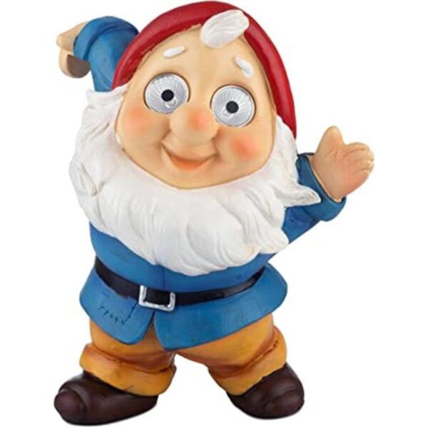 Blazin Garden Gnome Decoration Outdoor Solar Yard_1