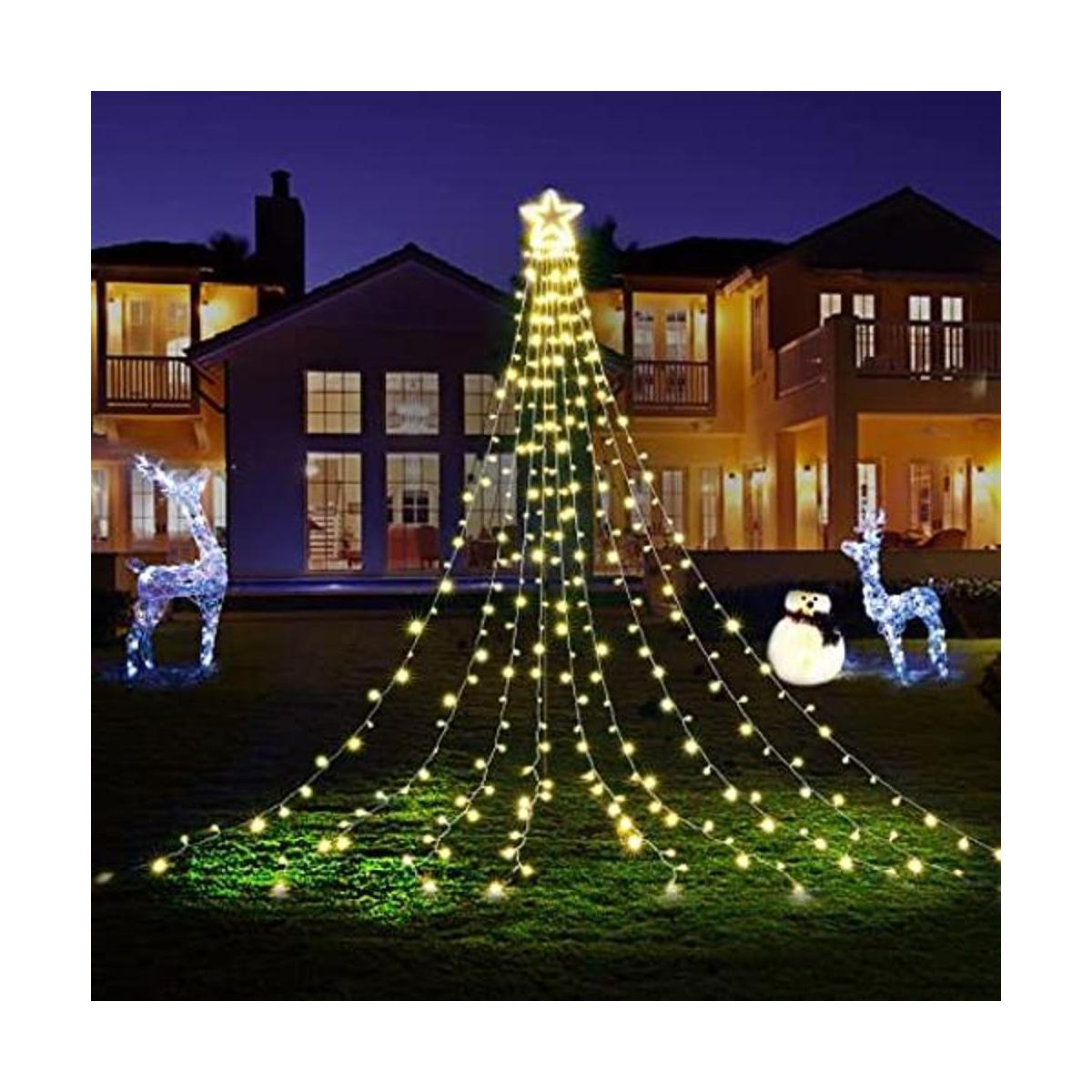 BlcTec Decoraciones de Navidad para exteriores 317 luces