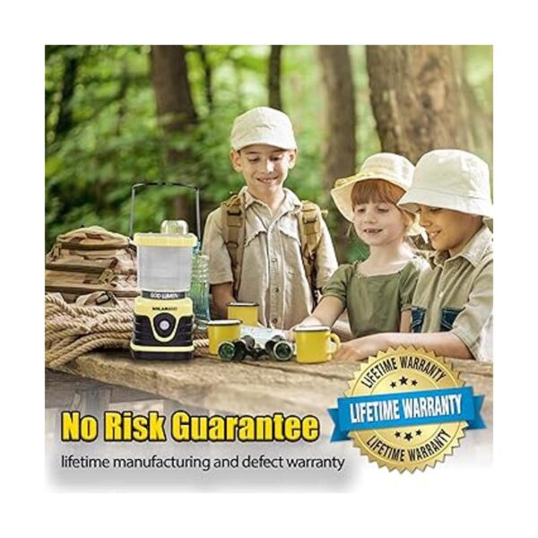Blazin Linterna solar recargable de camping linterna