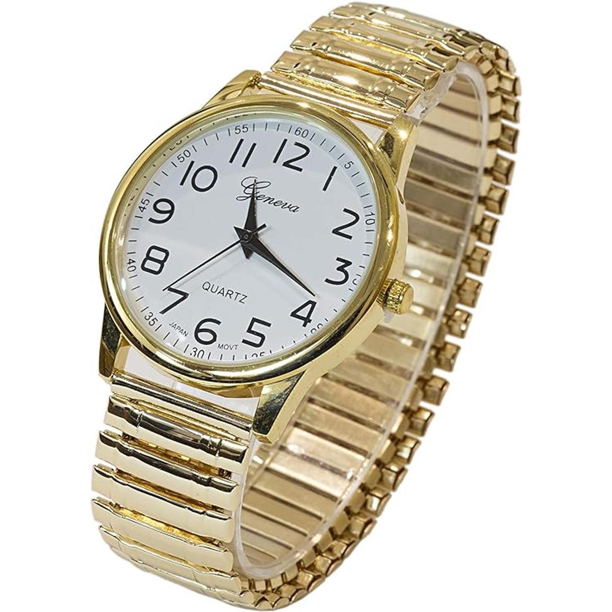Blekon Collections Reloj unisex de gran cara fácil de