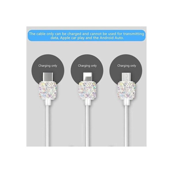 Bling Cargador de pared USB con cable de carga bloqueo_3