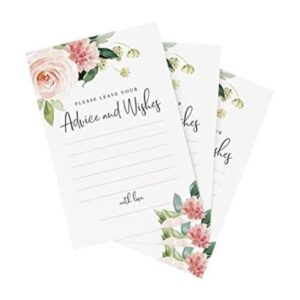 Bliss Collections Tarjetas de consejos y deseos flores_1