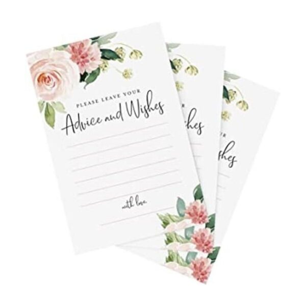 Bliss Collections Tarjetas de consejos y deseos flores_1