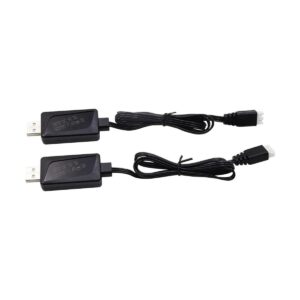 Blomiky Paquete de 2 cables de cargador de batería de_1