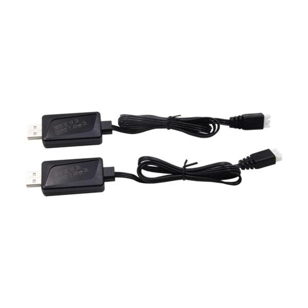 Blomiky Paquete de 2 cables de cargador de batería de_1