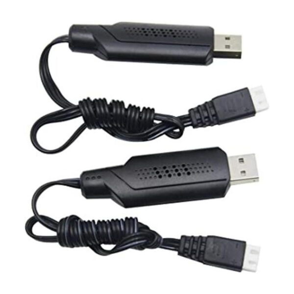 Blomiky Paquete de 2 cables de carga USB 9125 7.4 V 1.3 A_1