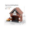 Bloques de construcción de casa de perro de animales de