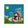 Bloques de construcción de casa de perro de animales de