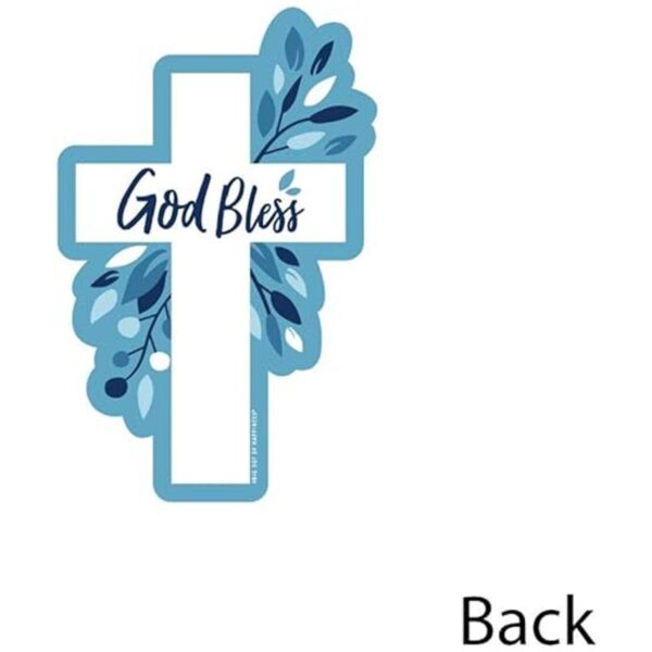 Blue Elegant Cross Juego de 20 piezas de decoración para_3