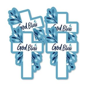 Blue Elegant Cross Juego de 20 piezas de decoración para_1