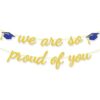 Blue We are So Proud of You Banner Felicitaciones Grad Cap_1