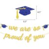 Blue We are So Proud of You Banner Felicitaciones Grad Cap_2