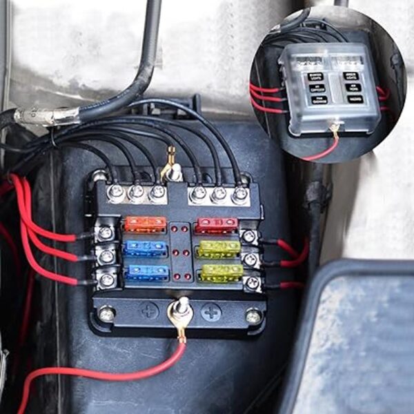 BlueFire Caja para fusibles de 12 vías soporte para_2