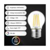 BlueStars Bombilla LED estilo Edison G45 E26 120 V 5 W_3